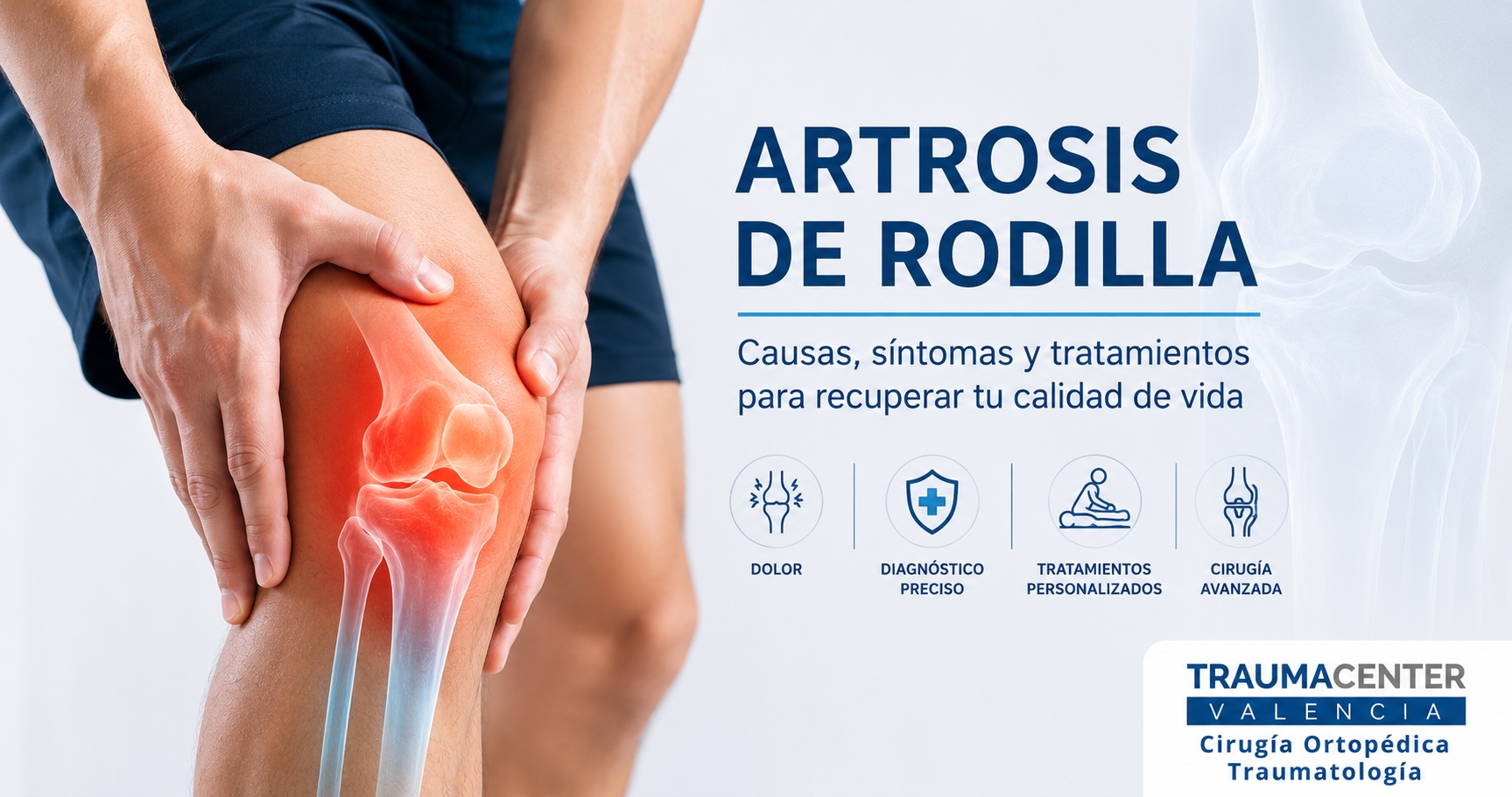 Artrosis de rodilla: causas, síntomas y tratamientos para recuperar la calidad de vida